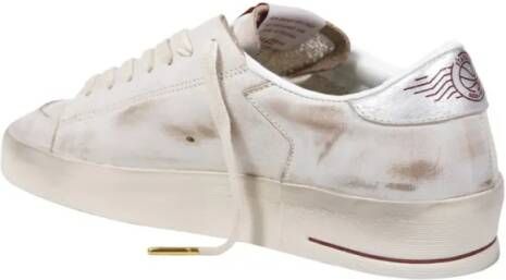 Golden Goose Low-Top Sneakers Stardan Leather Upper Nabuk Star Laminated Heel in wit