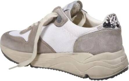 Golden Goose Low-Top Sneakers Suede And Leather Sneakers in wit