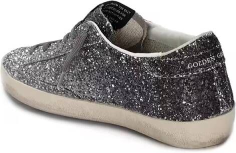 Golden Goose Low-Top Sneakers Super-Star Classic With List Glitter in grijs