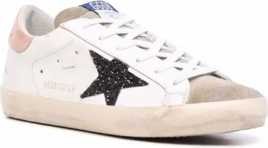 Golden Goose Low-Top Sneakers Super Star Glitter Sneaker in wit