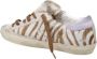 Golden Goose Low-Top Sneakers Super-Star Zebra Horsy Upper Suede Toe And Heel La in wit - Thumbnail 1