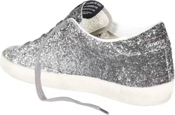 Golden Goose Low-Top Sneakers Superstar Classic With List Glitter Sneaker in zilver