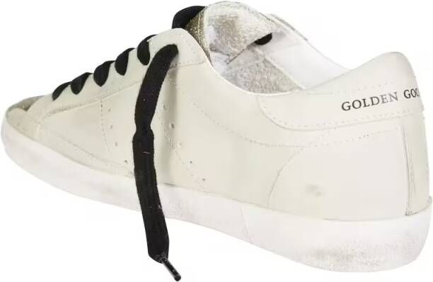 Golden Goose Low-Top Sneakers Superstar Leather Upper Glitter Sneakers in wit