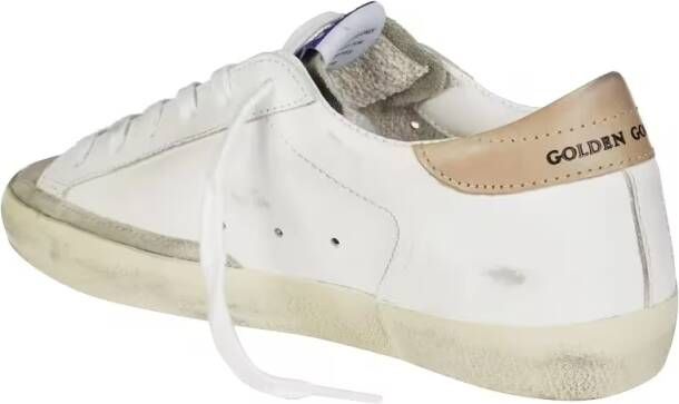 Golden Goose Low-Top Sneakers Superstar Leathere Upper Glitter Star Sneaker in wit