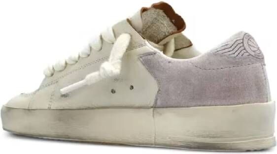 Golden Goose Low-Top Sneakers Vintage-Inspired Distressed Sneakers With Prominen in beige