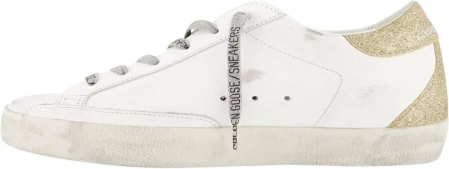 Golden Goose Low-Top Sneakers Dames Super Star Wit Goud in wit