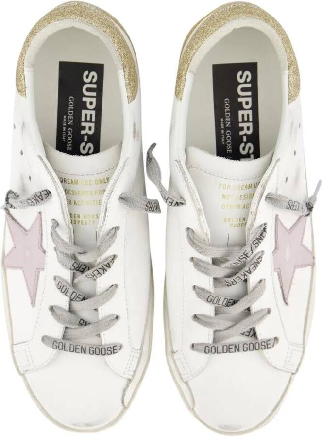 Golden Goose Low-Top Sneakers Whitelilacplatinium in wit