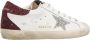Golden Goose Bordeaux Wit Leer Suède Sneakers White Dames - Thumbnail 2