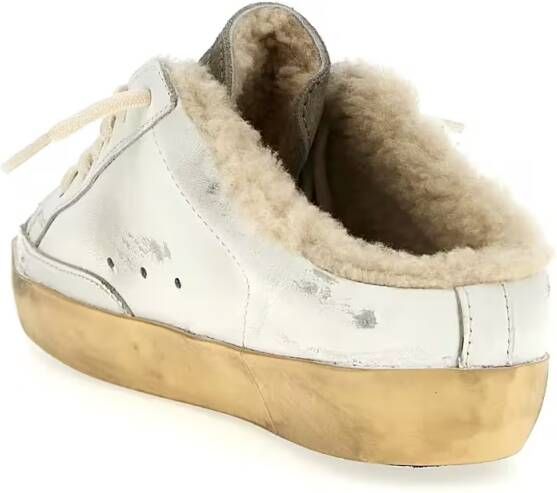 Golden Goose 'Superstar' Sabots in wit
