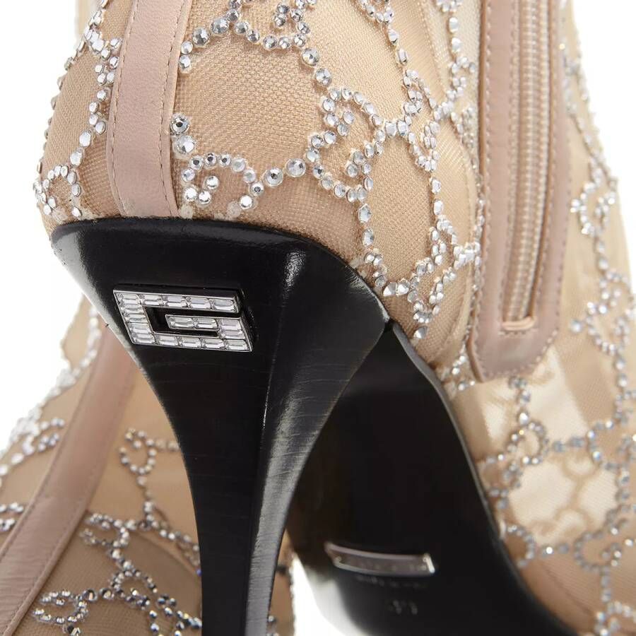 Gucci Boots & laarzen GG Mid-Heel Boot in crème