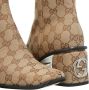 Gucci Enkellaarzen GG Knee-high Boots in beige - Thumbnail 1
