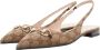 Gucci Hoge hakken Erin Ballet Slingback in beige - Thumbnail 1