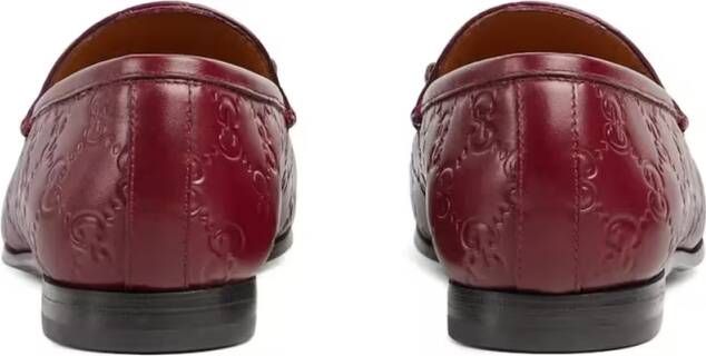 Gucci Jordaan Gg Moccasin in rood