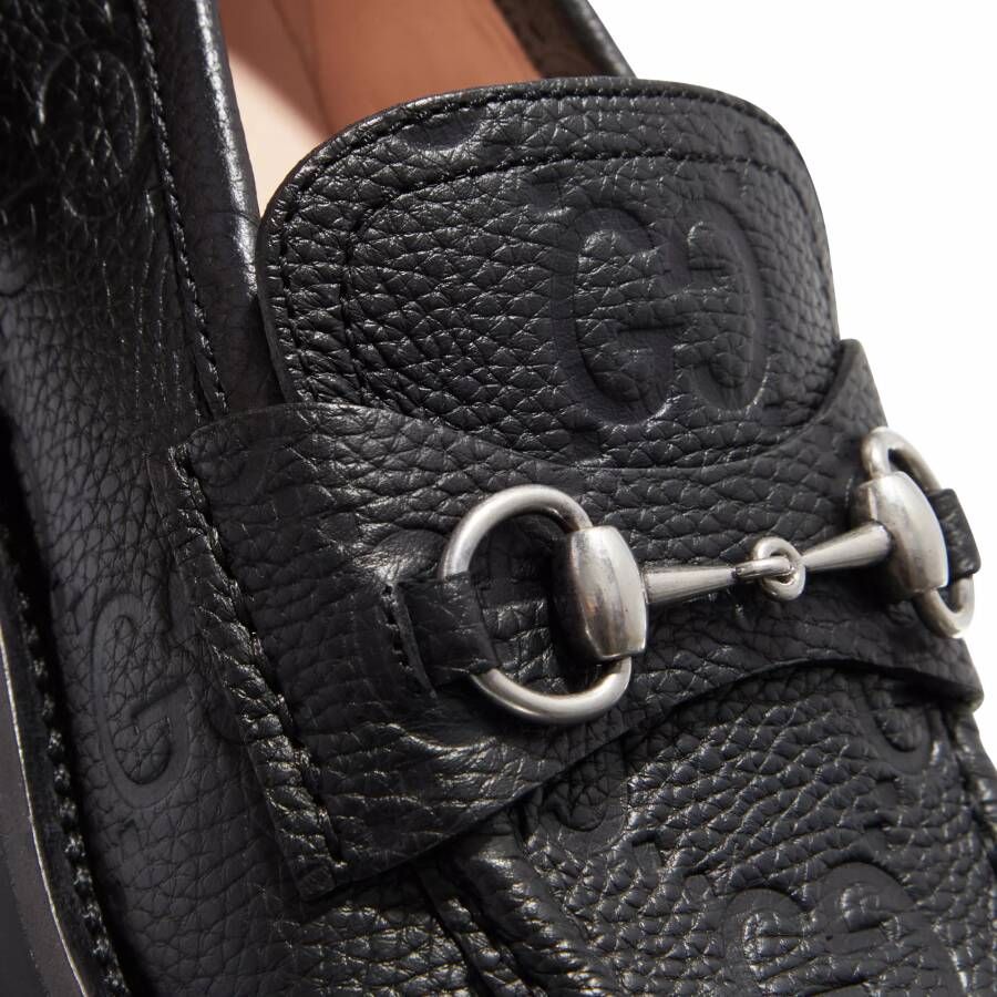 Gucci Loafers & ballerina schoenen GG Lug Loafers in zwart