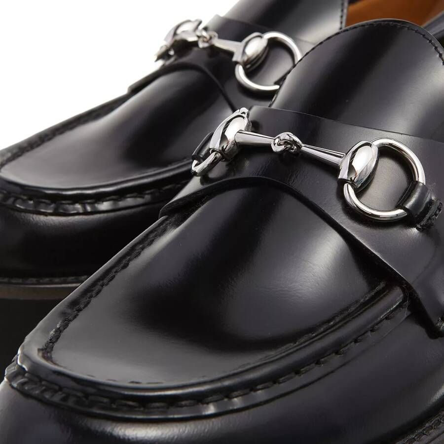 Gucci Loafers & ballerina schoenen Loafer With Horebit in zwart
