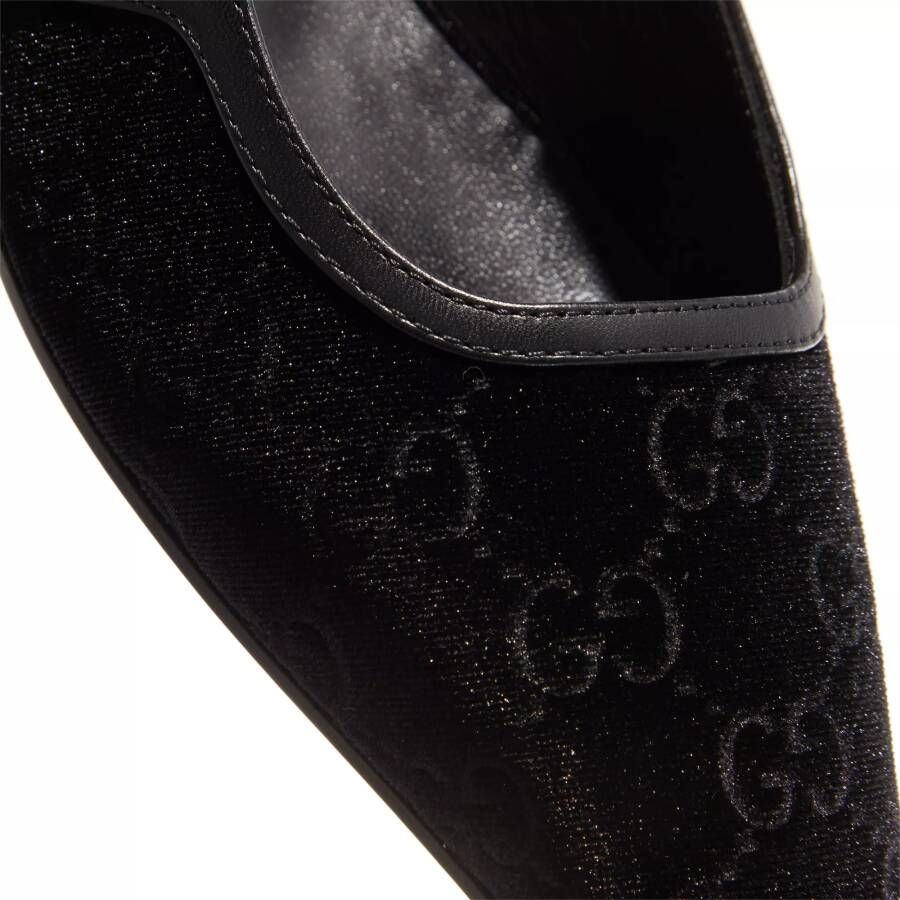Gucci Loafers & ballerina schoenen Women's GG Slingback Ballet Flat in zwart
