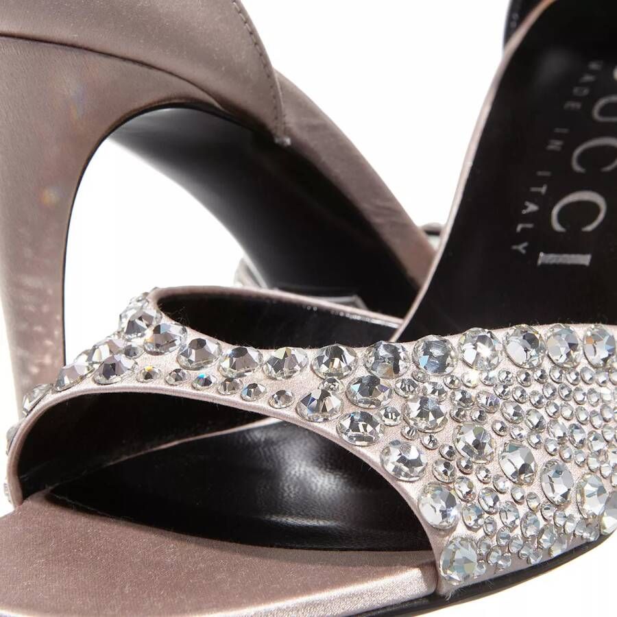 Gucci Pumps & high heels Mid-Heel Sandals With Crystals in roze