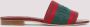 Gucci Sandalen Open-Toe Red Leather Sandals in meerkleurig - Thumbnail 1