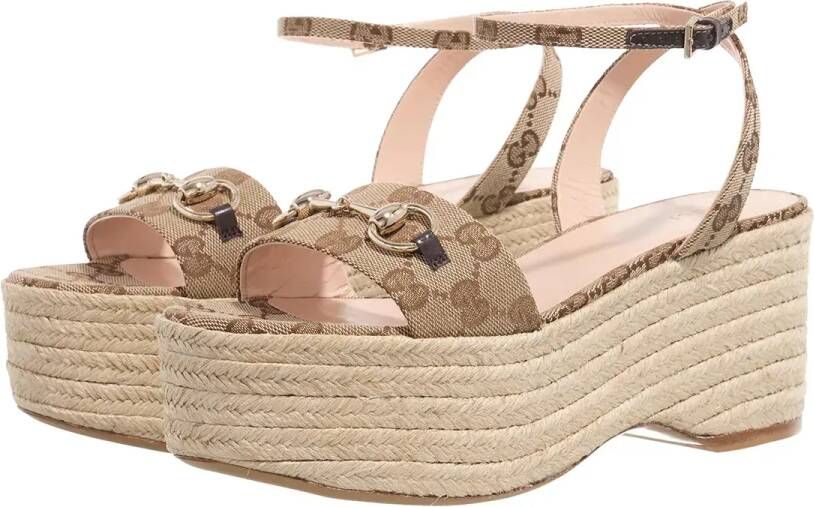 Gucci Sandalen Sandal Horsebit in beige