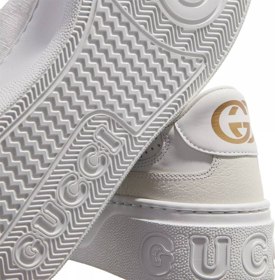 Gucci Sneakers Chunky Leather Sneaker With Logo Detail in wit
