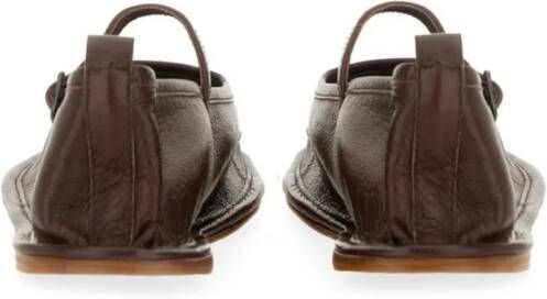 Hereu "Dansa" Dancer Flat Shoes in bruin
