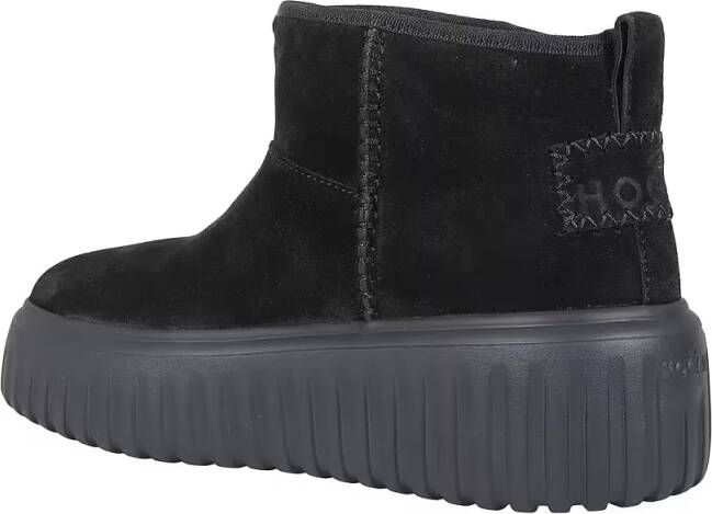 Hogan Boots Stripes Ankle Boots in zwart
