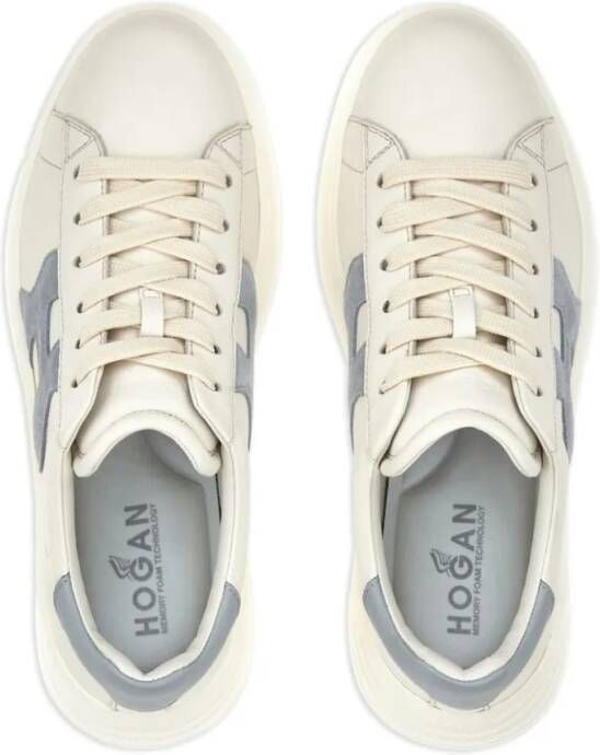 Hogan Low-Top Sneakers Beige Sneakers With Suede Accents And Sole in beige
