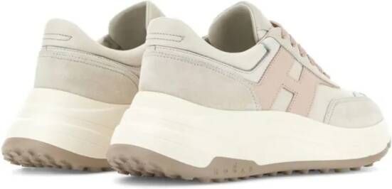 Hogan Low-Top Sneakers Beige Sneakers With Textured Upper And Sole in beige