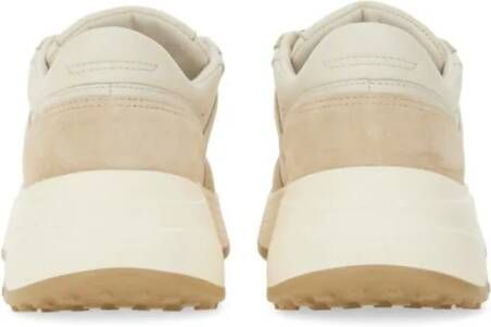 Hogan Low-Top Sneakers Chunky Sole Leather Sneakers in bruin