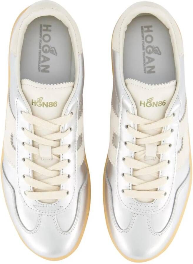 Hogan Low-Top Sneakers Dames Cool Sneaker Zilver in zwart