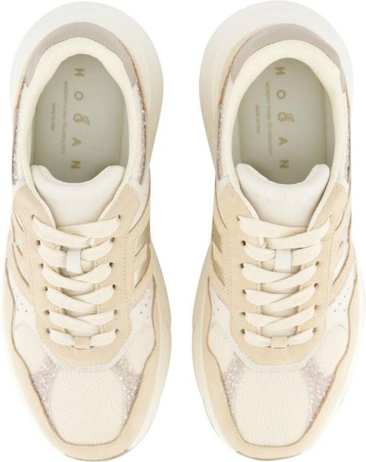Hogan Low-Top Sneakers Dames H669 Sneaker Beige in beige