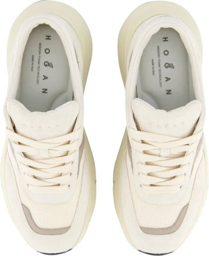 Hogan Low-Top Sneakers Dames H669 Sneaker Wit Beige in wit