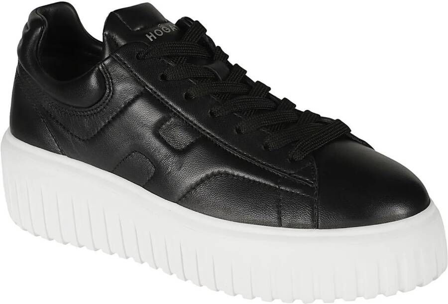 Hogan Low-Top Sneakers H-stripes Sneakers Black in zwart