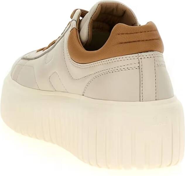 Hogan Low-Top Sneakers 'H-Stripes' Sneakers in beige