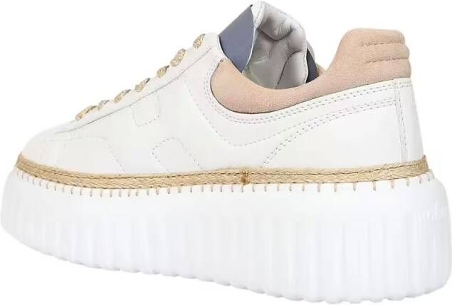 Hogan Low-Top Sneakers H659 Platform Sneakers With Leather Upper in wit