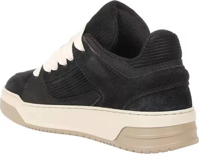 Hogan Low-Top Sneakers H667 Sporty Black Sneakers With Leather in zwart
