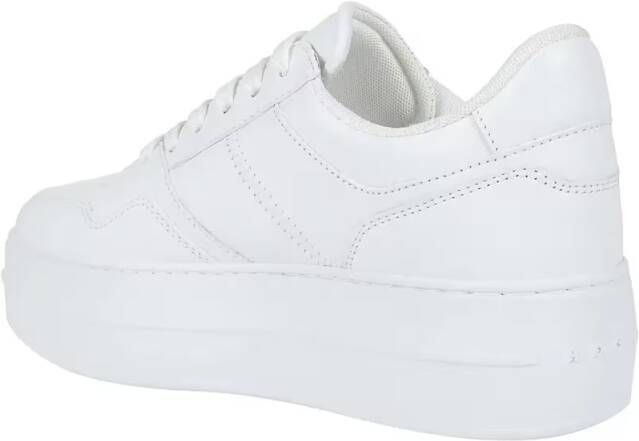 Hogan Low-Top Sneakers H670 White Leather Platform Sneakers in wit