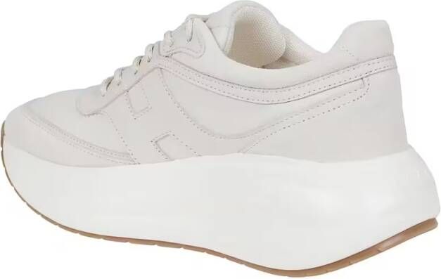 Hogan Low-Top Sneakers H696 Lace-Up Sneakers With Nappa Leather And Suede in wit