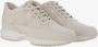 Hogan Low-Top Sneakers Interactive Leather Sneakers in beige - Thumbnail 1