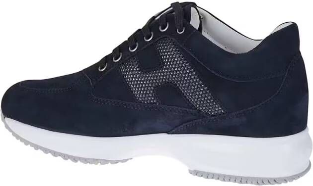 Hogan Low-Top Sneakers Modern Leather And Mesh Sneakers in zwart