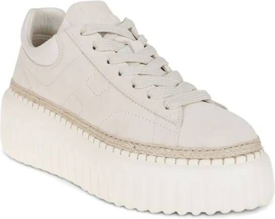 Hogan Low-Top Sneakers Pink Sneakers With Textured Sole in wit