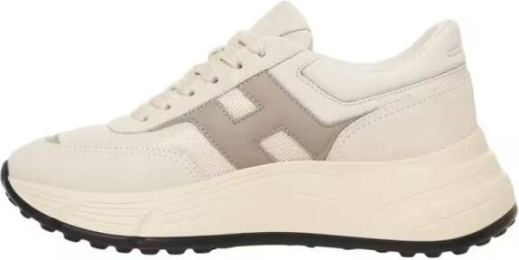 Hogan Low-Top Sneakers Suede Detail Hi-Fi Sneakers With Enhanced Comfort in beige