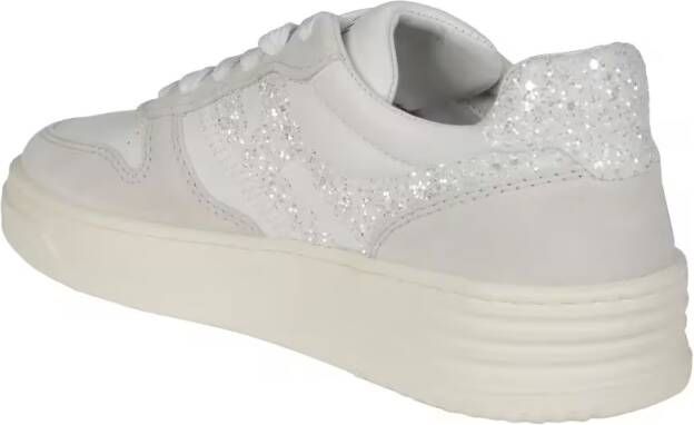 Hogan Low-Top Sneakers White Leather And Suede Sneakers in wit