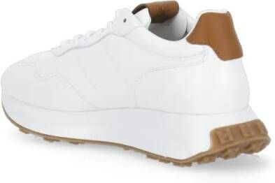 Hogan Low-Top Sneakers White Smooth Leather Sneakers in wit