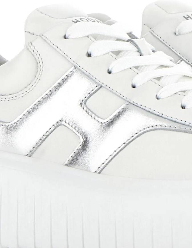Hogan Low-Top Sneakers Silver in wit