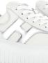 Hogan Low-Top Sneakers Silver in wit - Thumbnail 1