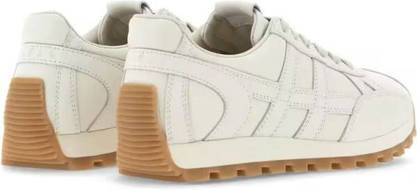Hogan Low-Top Sneakers With Cushioned Insole And Rubber Sole in beige