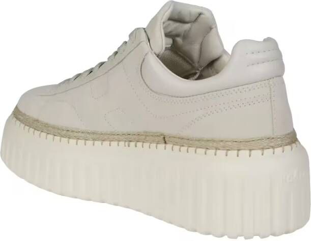 Hogan Low-Top Sneakers With Textured Sole And Secure Fit in wit