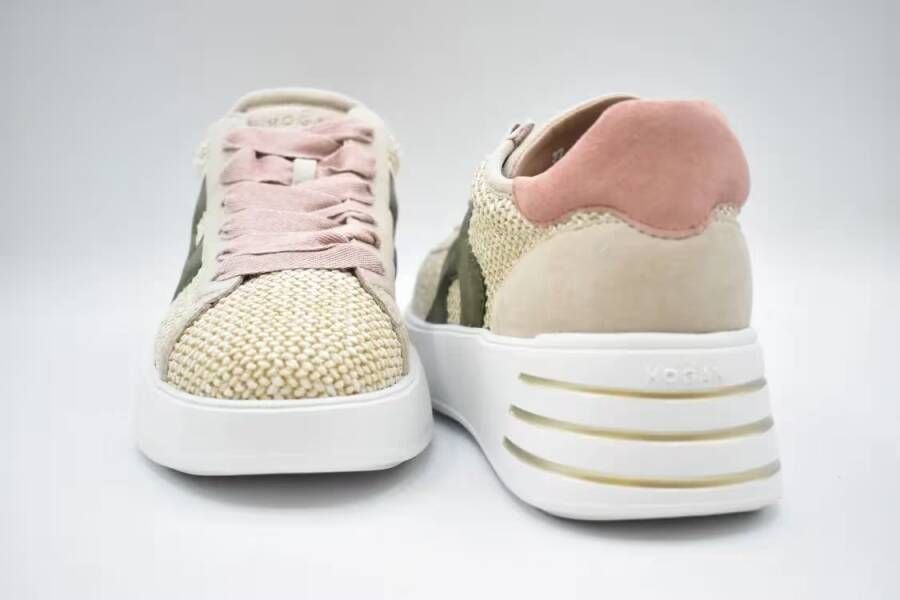 Hogan Rafia Sneakers in wit