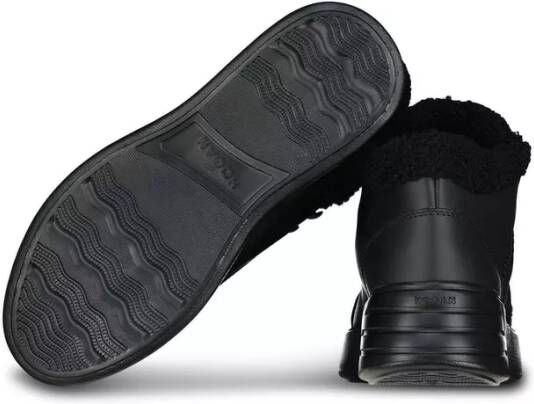 Hogan Sneakers Gefütterte Sneakers Rebel aus Leder 48103774454106 in zwart
